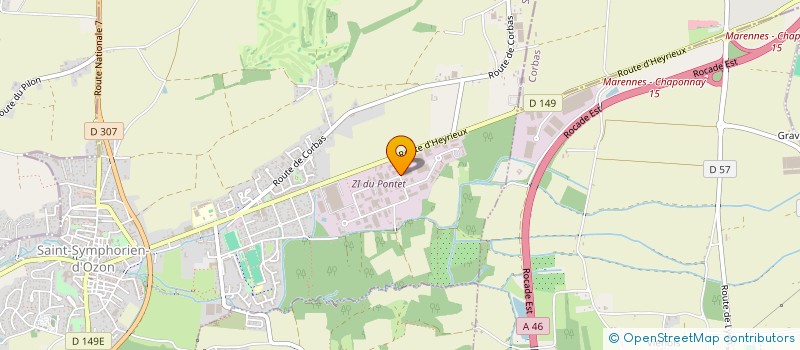 localisation de l'entreprise SCI LES JANINS  SAINT-SYMPHORIEN-D'OZON