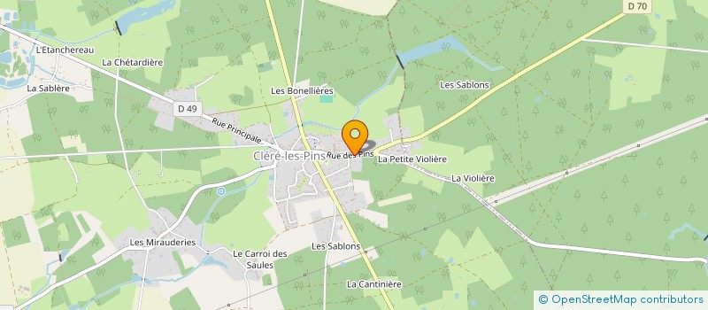 localisation de l'entreprise SCI LES JANOUSSES  CLERE-LES-PINS
