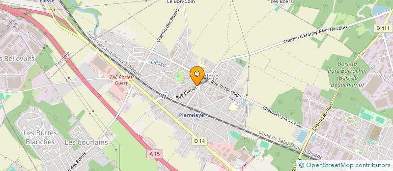 localisation de l'entreprise SCI LES JARDINS  PIERRELAYE