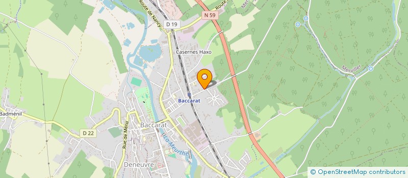 localisation de l'entreprise SCI LES JARDINS  BACCARAT