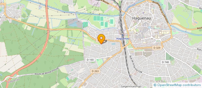 localisation de l'entreprise SCI LES JARDINS  HAGUENAU