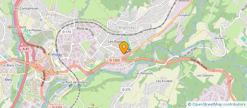 localisation de l'entreprise SCI LES JARDINS  ARGONAY