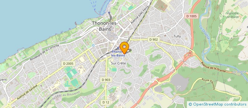 localisation de l'entreprise SCI LES JARDINS à THONON-LES-BAINS