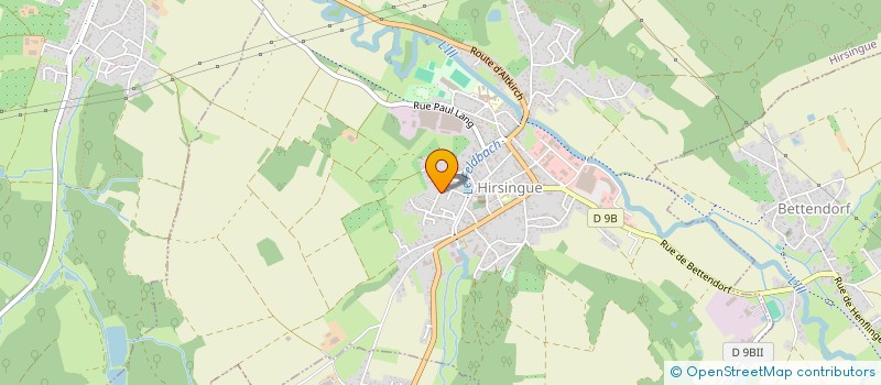 localisation de l'entreprise SCI LES JARDINS  HIRSINGUE