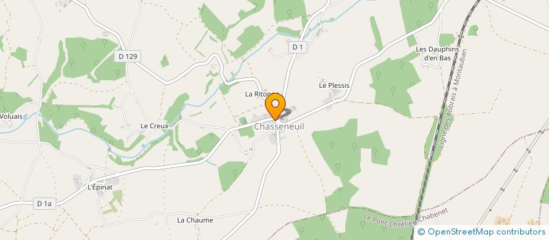 localisation de l'entreprise SCI LES JARDINS à CHASSENEUIL