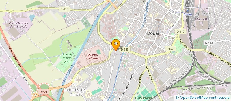 localisation de l'entreprise SCI LES JARDINS à DOUAI