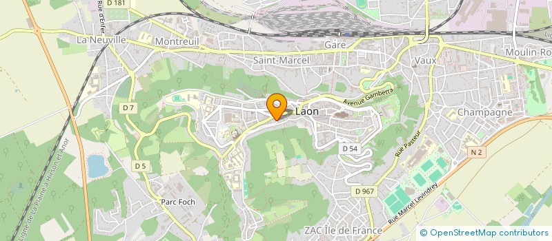 localisation de l'entreprise SCI LES JARDINS D'ALEXANDRE à LAON