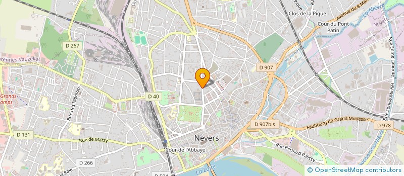 localisation de l'entreprise SCI LES JARDINS D'ALINE à NEVERS