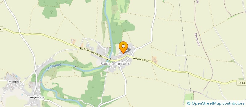 localisation de l'entreprise SCI LES JARDINS D ARGENTINE  SAINT-GENEROUX