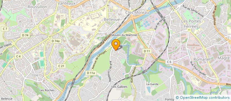 localisation de l'entreprise SCI LES JARDINS D ATHENA  CONDAT-SUR-VIENNE