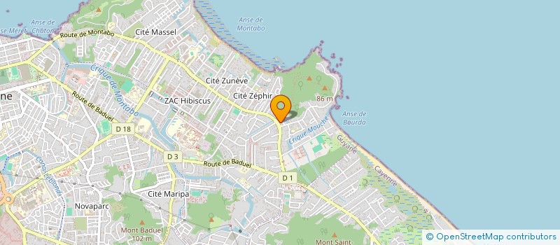 localisation de l'entreprise SCI LES JARDINS D'AURELIA  CAYENNE