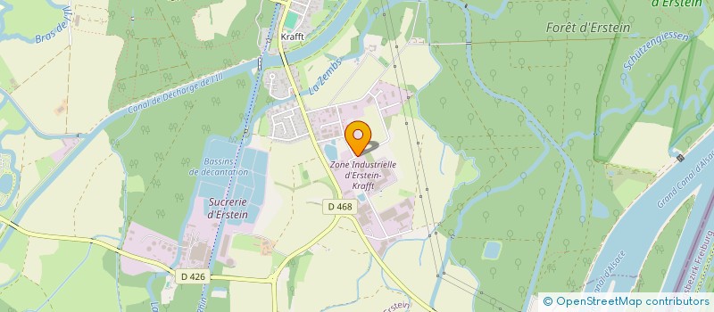 localisation de l'entreprise SCI LES JARDINS D.F.  ERSTEIN