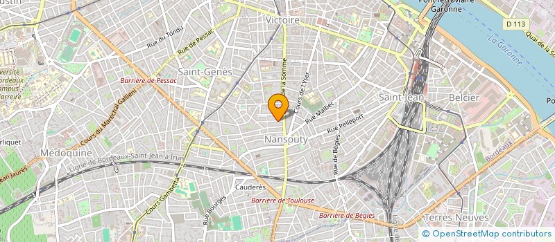 localisation de l'entreprise SCI LES JARDINS D'HYPPOLITE  BORDEAUX