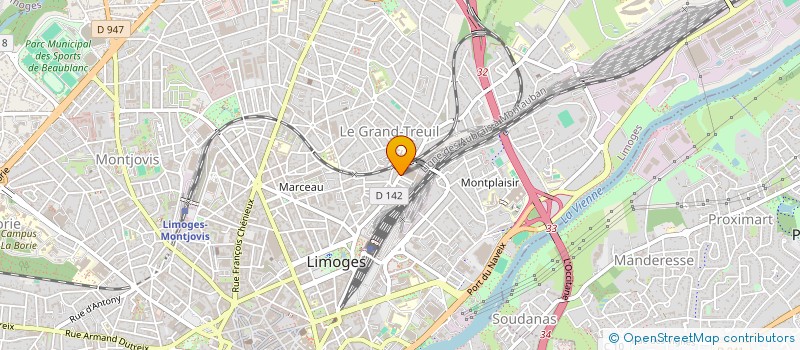localisation de l'entreprise SCI LES JARDINS D'OCCITANIE à LIMOGES