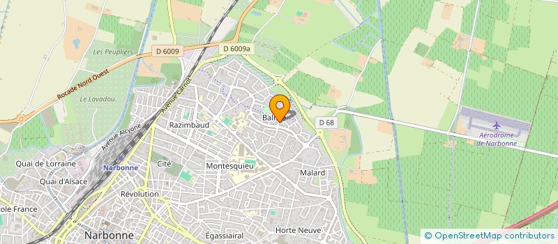 localisation de l'entreprise SCI LES JARDINS D'OPALE  NARBONNE