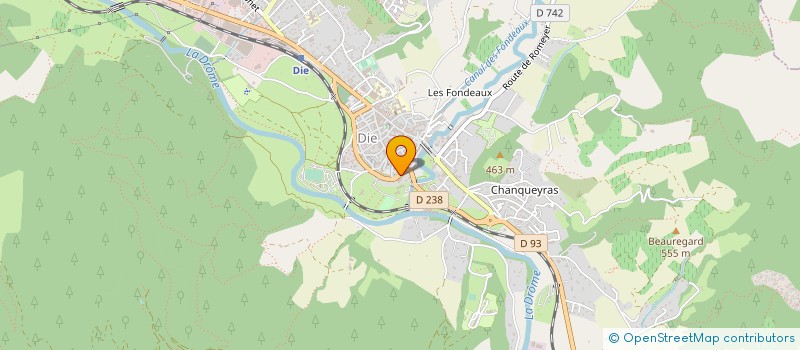 localisation de l'entreprise SCI LES JARDINS DE BUFFARDEL  DIE