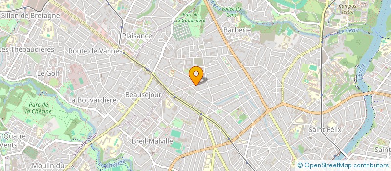 localisation de l'entreprise SCI LES JARDINS DE CHANELLE  NANTES