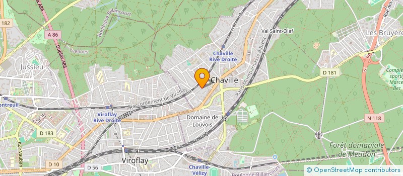 localisation de l'entreprise SCI LES JARDINS DE CHAVILLE  CHAVILLE