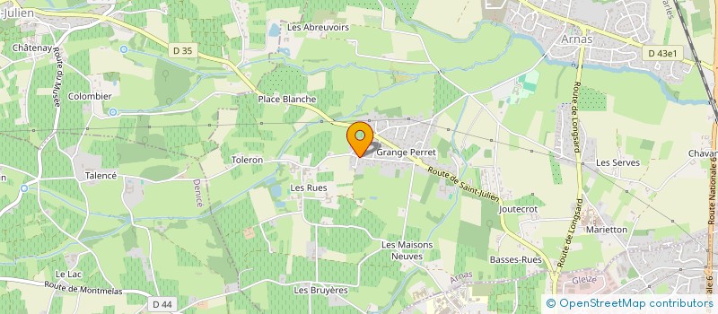 localisation de l'entreprise SCI LES JARDINS DE FLORE  ARNAS