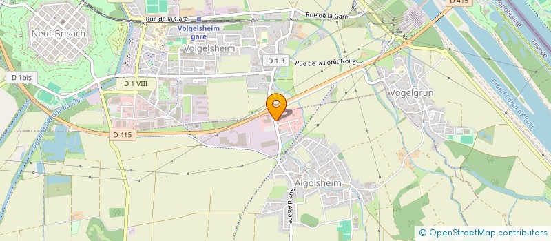 localisation de l'entreprise SCI LES JARDINS DE FRANCE  ALGOLSHEIM