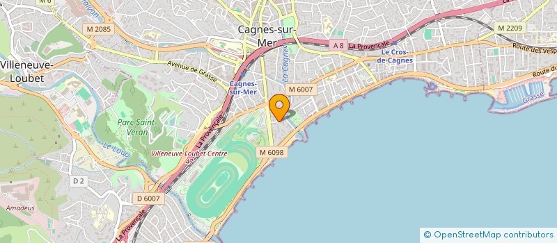 localisation de l'entreprise SCI LES JARDINS DE GRASSE à CAGNES-SUR-MER