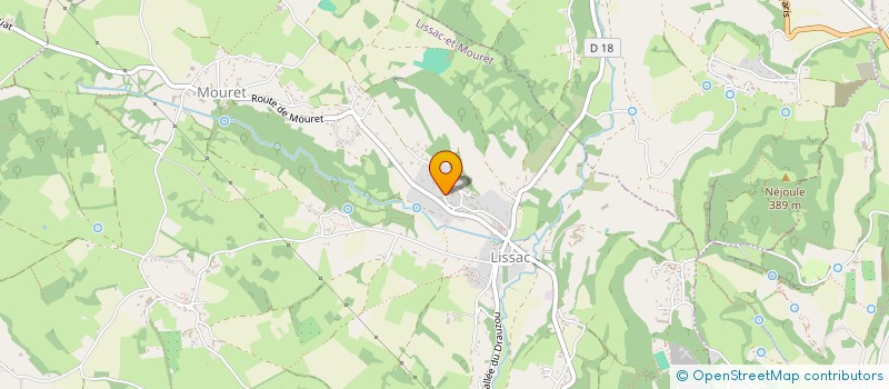 localisation de l'entreprise SCI LES JARDINS DE JOSY  LISSAC-ET-MOURET