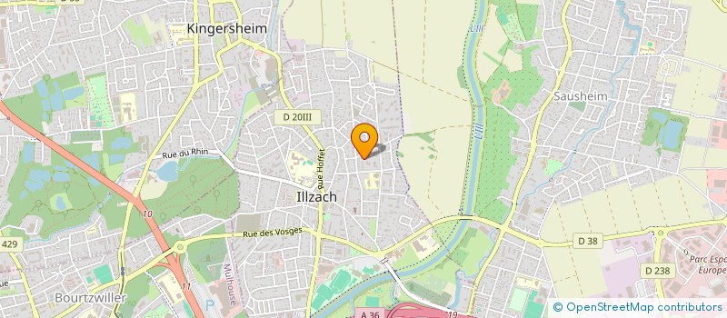 localisation de l'entreprise SCI LES JARDINS DE KLIMT  ILLZACH