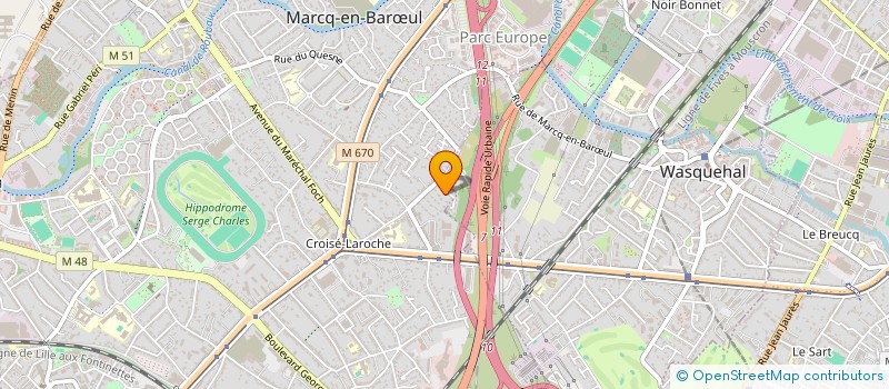 localisation de l'entreprise SCI LES JARDINS DE L HERRENGRIE à MARCQ-EN-BARŒUL
