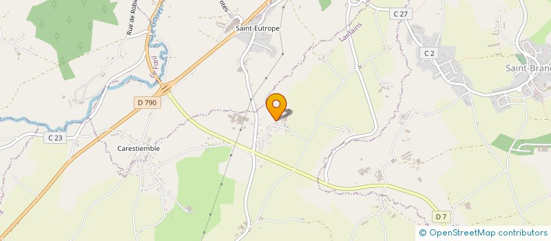 localisation de l'entreprise SCI LES JARDINS DE LA CORNICHE  LANFAINS