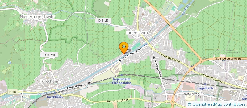 localisation de l'entreprise SCI LES JARDINS DE LA FECHT  INGERSHEIM