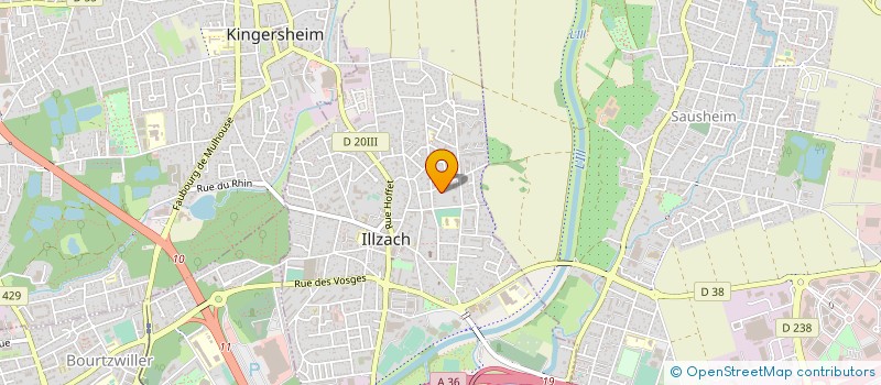 localisation de l'entreprise SCI LES JARDINS DE LA FONT  ILLZACH