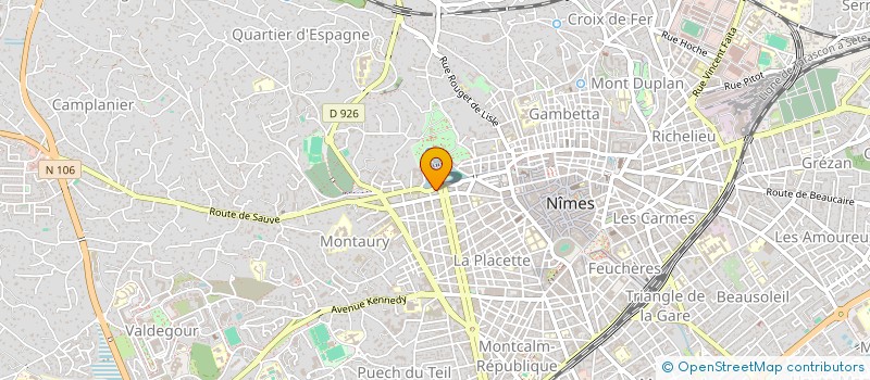 localisation de l'entreprise SCI LES JARDINS DE LA FONTAINE  NIMES