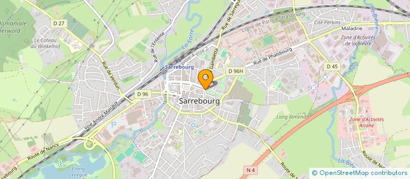 localisation de l'entreprise SCI LES JARDINS DE LA LIBERTE à SARREBOURG