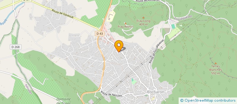 localisation de l'entreprise SCI LES JARDINS DE LA PLANQUE  MEOUNES-LES-MONTRIEUX