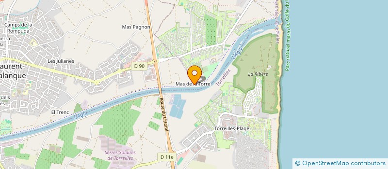 localisation de l'entreprise SCI LES JARDINS DE LA TOURRE CAN MATHIEU  LE BARCARES