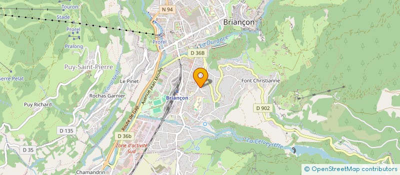 localisation de l'entreprise SCI LES JARDINS DE LA VERNEE à BRIANCON