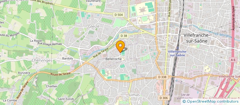 localisation de l'entreprise SCI LES JARDINS DE LAETITIA  VILLEFRANCHE-SUR-SAONE