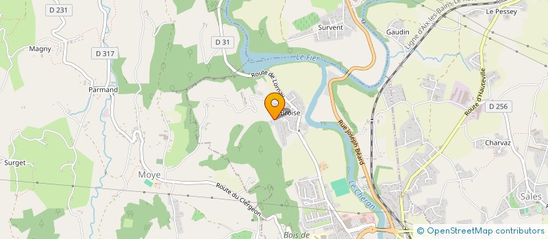 localisation de l'entreprise SCI LES JARDINS DE LAGNAT  VAULX