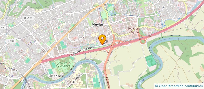 localisation de l'entreprise SCI LES JARDINS DE LAURA  MEYLAN