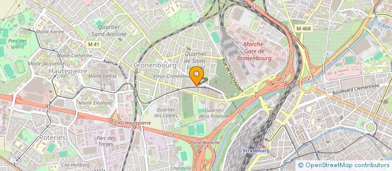 localisation de l'entreprise SCI LES JARDINS DE LOUISE à STRASBOURG