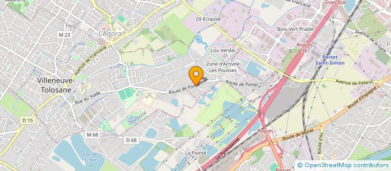 localisation de l'entreprise SCI LES JARDINS DE MARIA à VILLENEUVE-TOLOSANE