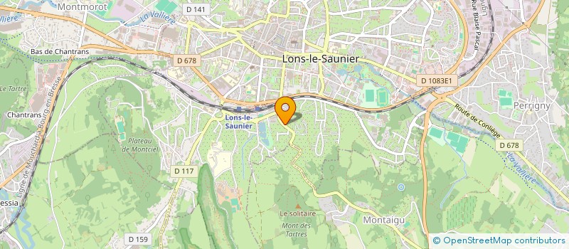 localisation de l'entreprise SCI LES JARDINS DE MIREVAL  LONS-LE-SAUNIER