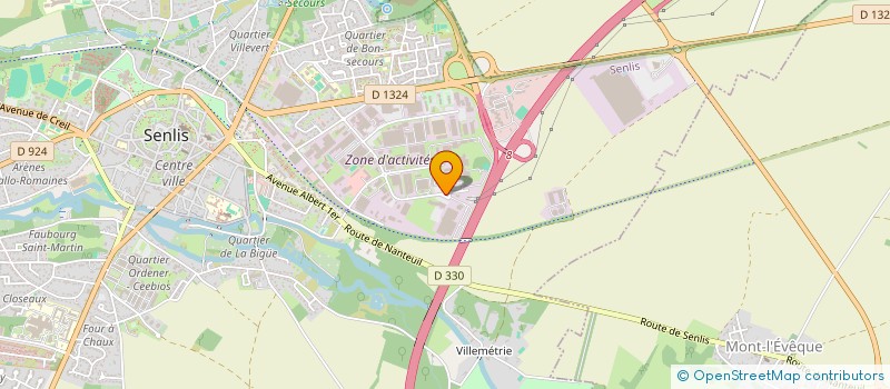 localisation de l'entreprise SCI LES JARDINS DE MONTEPILLOY  SENLIS