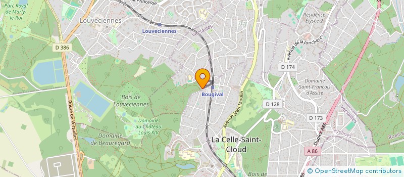 localisation de l'entreprise SCI LES JARDINS DE MONTEREAU  BOUGIVAL