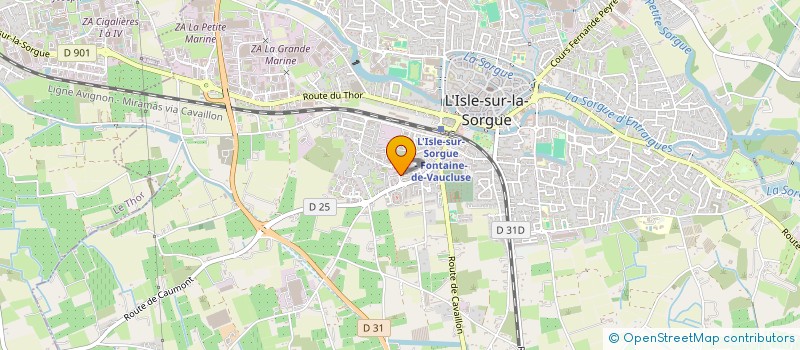 localisation de l'entreprise SCI LES JARDINS DE NAPOLI  L'ISLE-SUR-LA-SORGUE