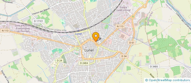 localisation de l'entreprise SCI LES JARDINS DE NOGARET  LUNEL