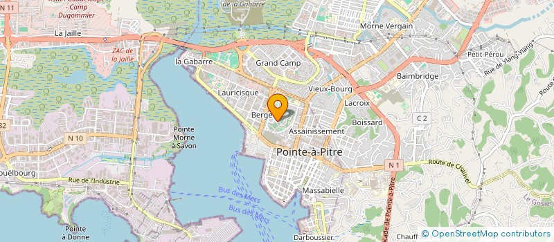 localisation de l'entreprise SCI LES JARDINS DE PERRIN à POINTE-A-PITRE