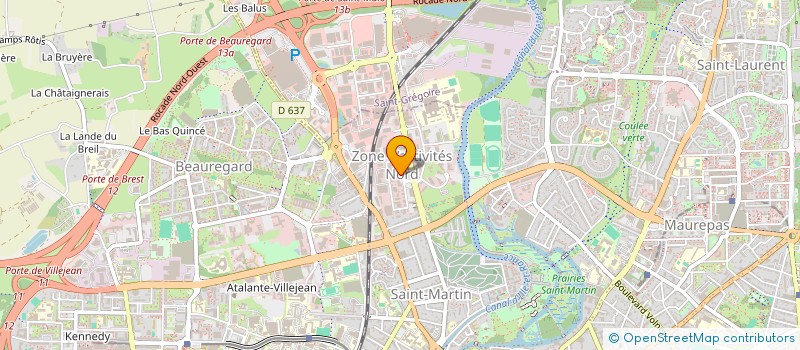 localisation de l'entreprise SCI LES JARDINS DE PIMPEU  RENNES