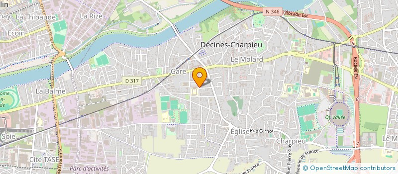 localisation de l'entreprise SCI LES JARDINS DE PREVESSIN à DECINES-CHARPIEU