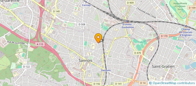 localisation de l'entreprise SCI LES JARDINS DE SANNOIS  SANNOIS